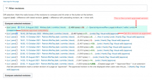 ApprovedRevs controls on page history